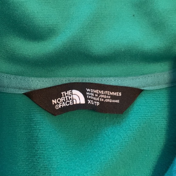 The North Face Women’s Green Quarter Zip Pullover Jacket Mid Layer Size XS - Picture 4 of 8